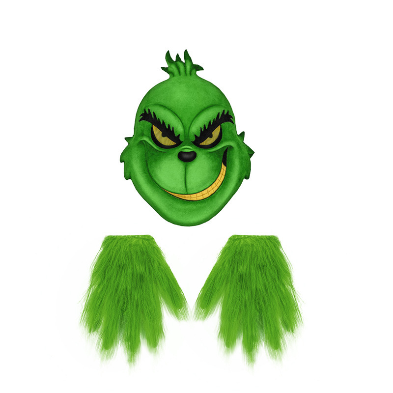 Grinch mask gloves xdy23001exdy23001b-one size