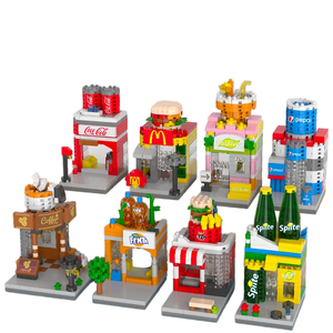 Eğitim LEGO-çocuklar için uyumlu yapı taşı setleri küçük parçacık sokak sahne montaj oyuncaklar ticari sokak - Product Image 6
