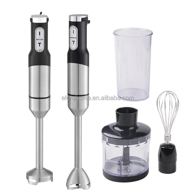 Großhandel multifunktionaler variabler Zwei-Gang-Mixer hochgeschwindigkeits-elektrischer Tauchmixer-Stick Edelstahl-Handmixer-Set