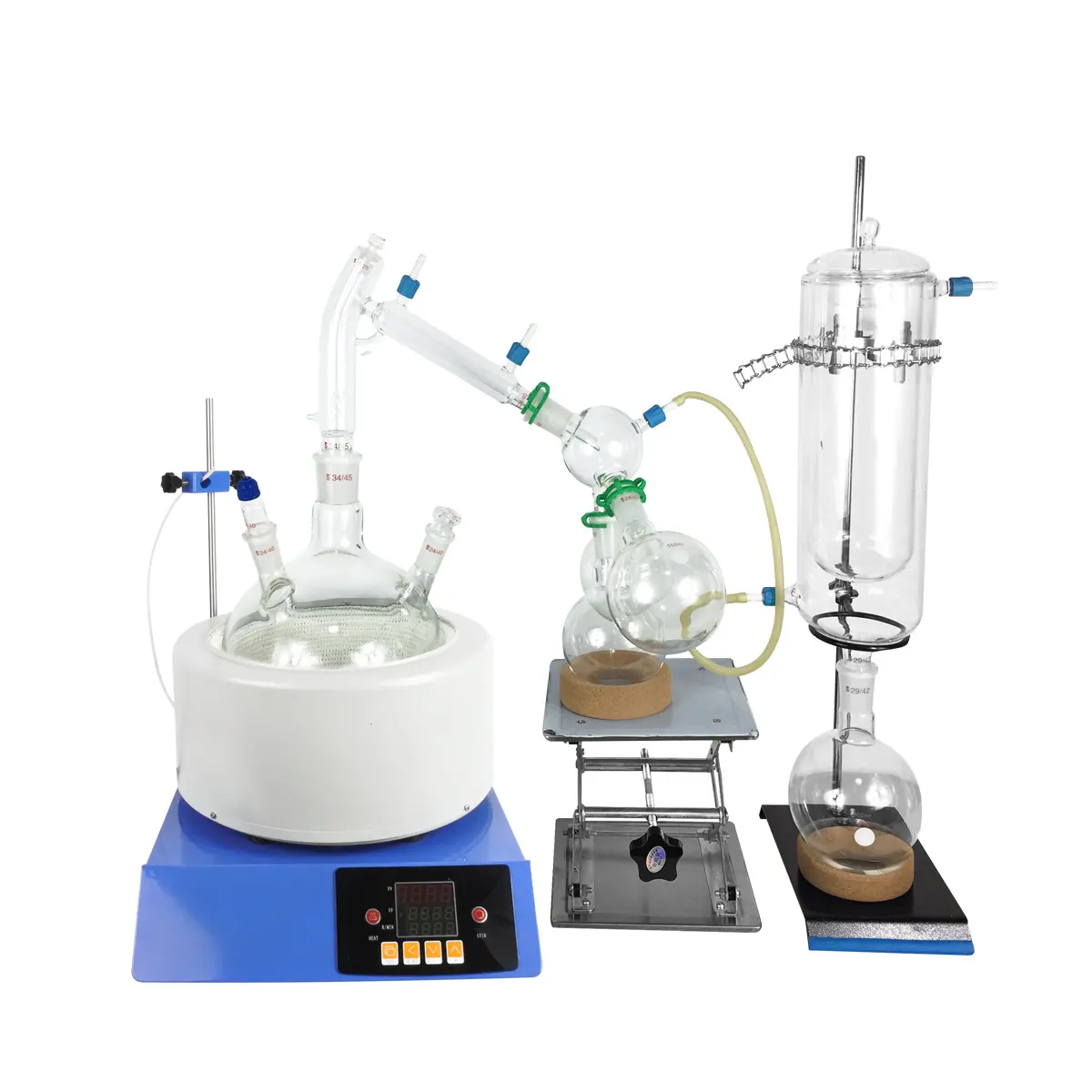 Kit sistema di distillazione sottovuoto per attrezzature da laboratorio in vetro USA 2l 5l 10l 20l distillazione a percorso breve