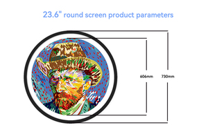 ラウンドモニタースクリーン広告プレーヤーデジタルサイネージとディスプレイnftディスプレイラウンドスクリーン - Product Image 5