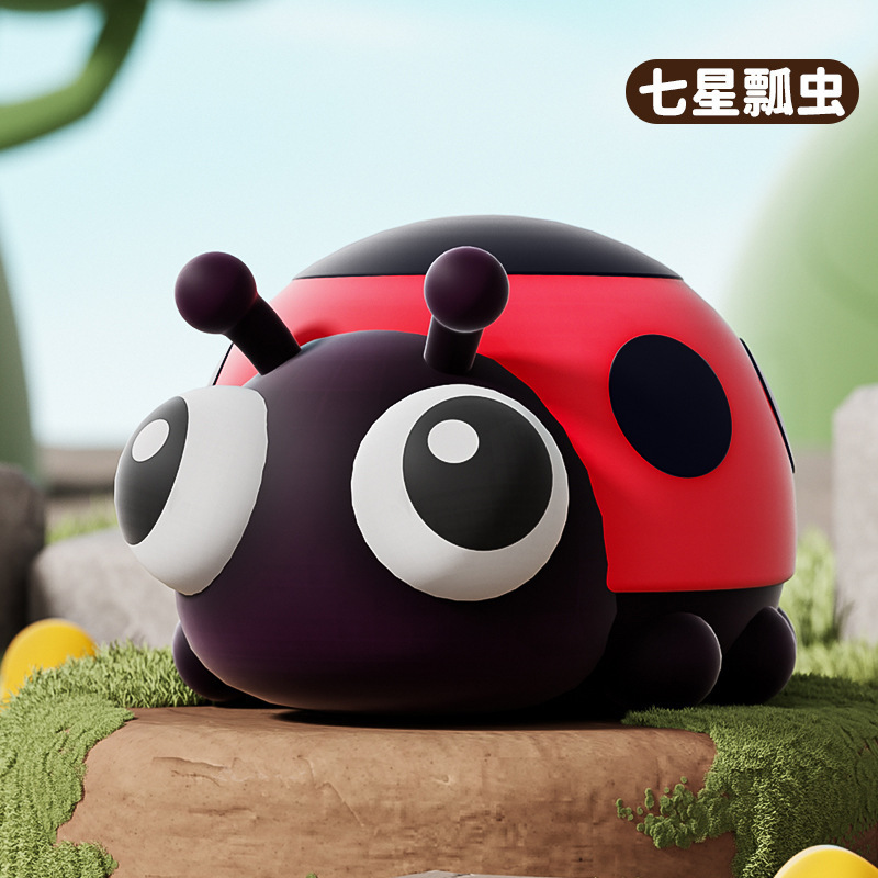 Coccinelle à sept points spongieuse et éblouissante