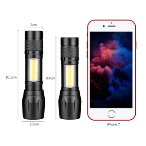 ハイパワーポケット2IN1LED懐中電灯ペンクリップ付き屋外キャンプズーム戦術ミニサイズ伸縮式ポータブルトーチ - Product Image 2