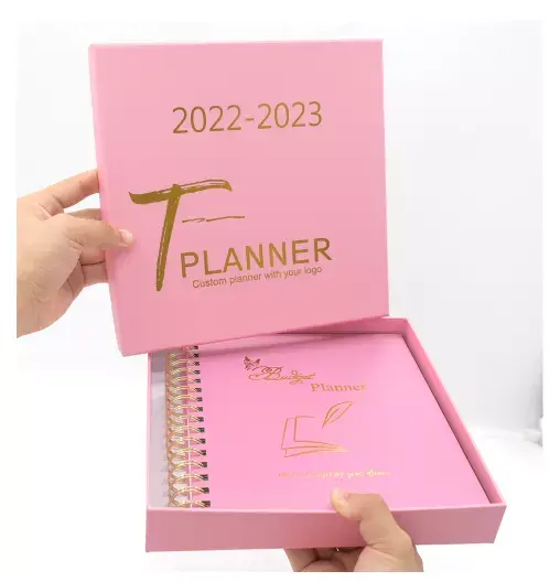 Planificadores y cuadernos personalizados, diseño personalizado, la mejor Agenda, cuaderno, organizador, planificador de presupuesto, 2022-2023, muestra gratis