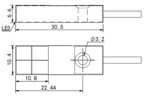 AKUSENSE <strong>Proximity</strong> <strong>Sensor</strong> Mini-square Type TEN10-04NO Inductive <strong>sensor</strong> Metal <strong>sensor</strong> NPN IP67 - Product Image 3