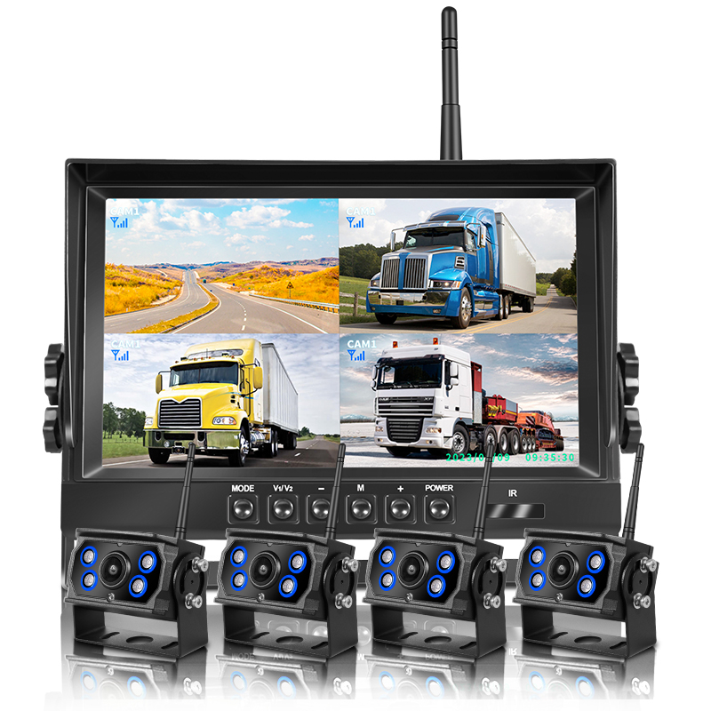 Pantalla de 9 pulgadas con cámara de 4 unidades, X36