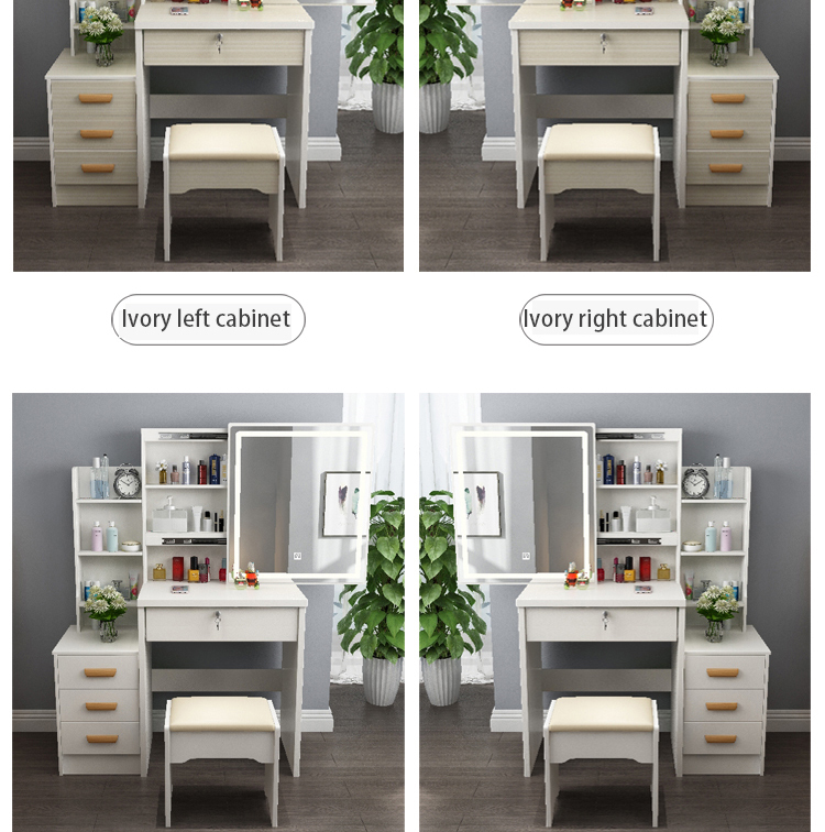 modern makeup table stool set