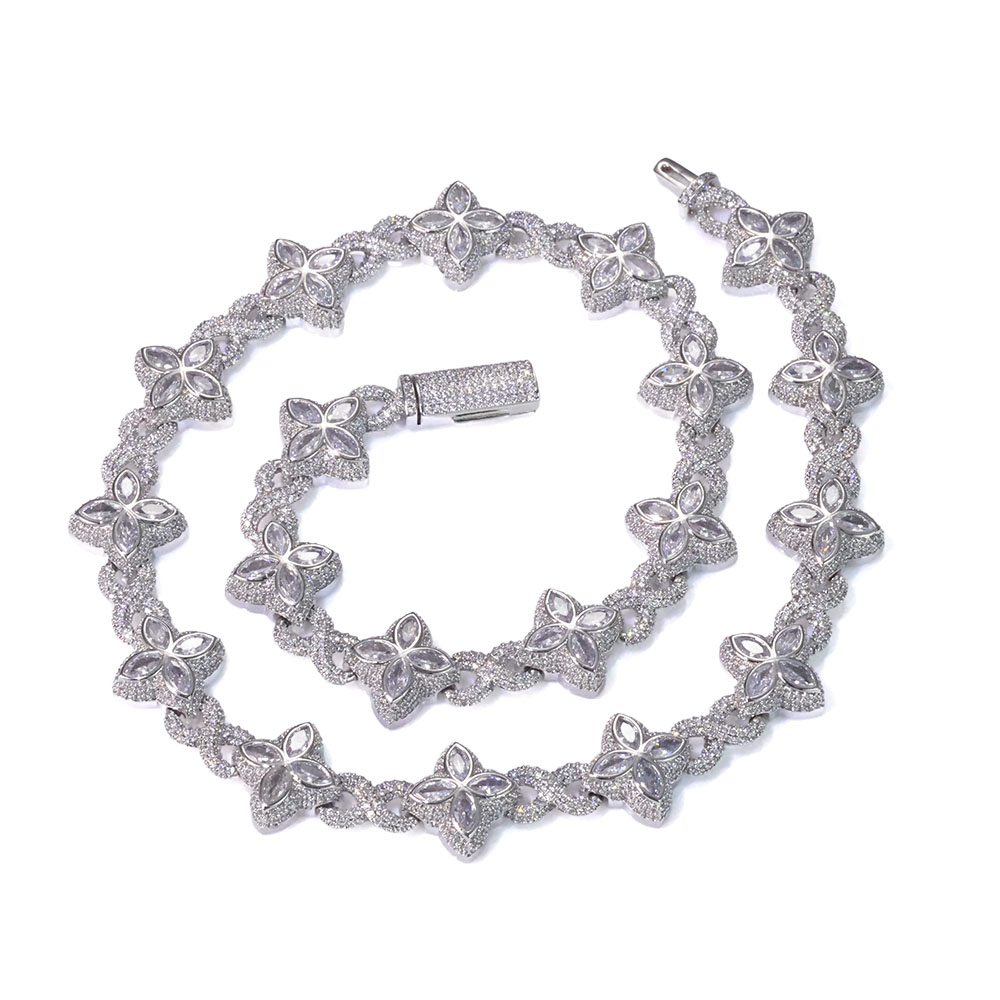 Silver+White Stone
