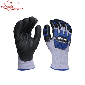 SRsafety ANSI A5 kesim dayanıklı iş eldivenleri özel mikro köpük nitril kaplamalı eldiven darbe sıcak kış koruyucu eldiven erkekler için - Product Image 3