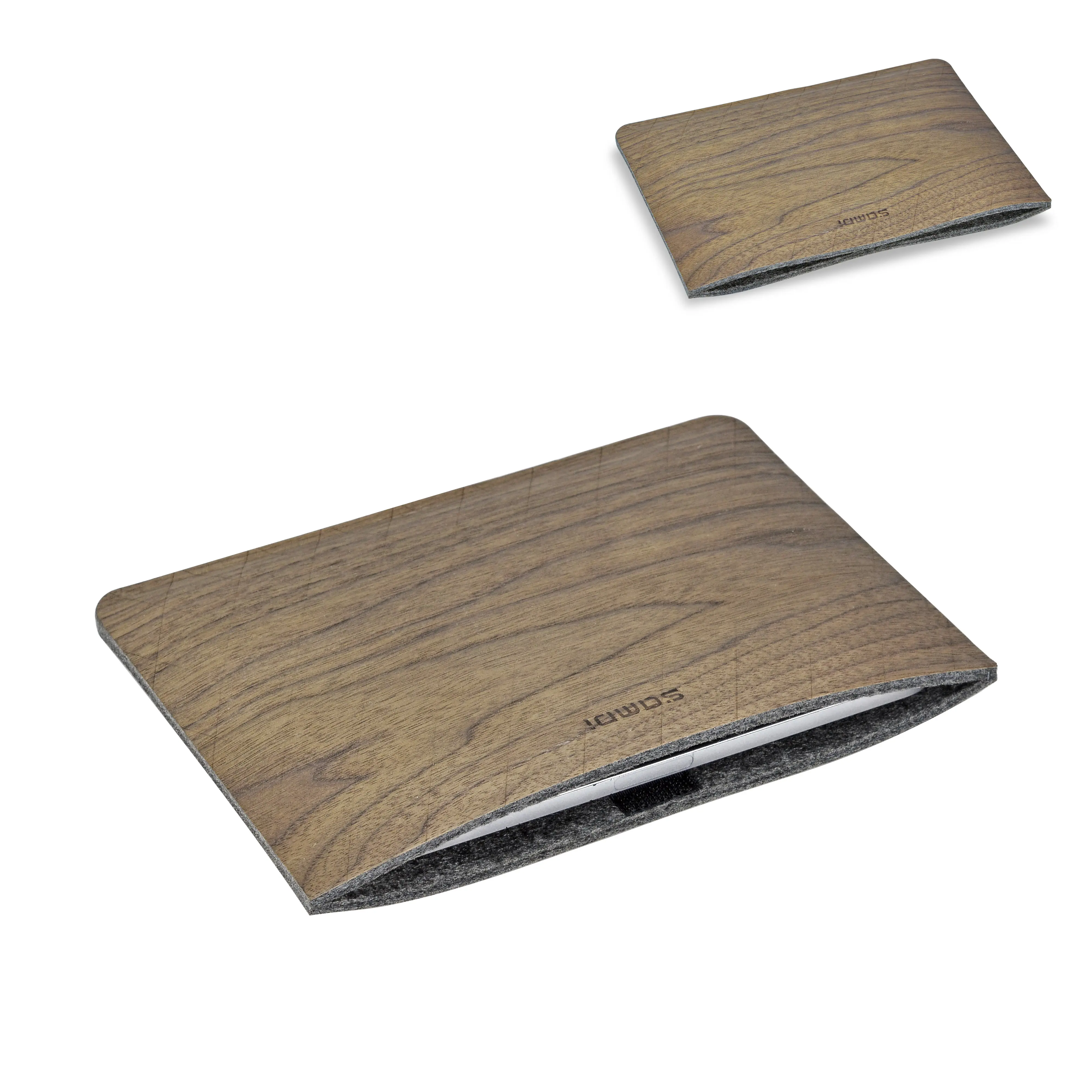 Samdi High Quality Wood Veneer Protective Case Suitable For Laptop Walnut Maple