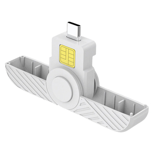 Lettore di Smart Card portatile tipo-C lettore di schede USB lettore ID CAC per SIM Chip ID Card per il governo ID ActivClient AKO - Product Image 1