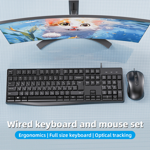 Full Size 104 Keys Ergonomic <strong>Keyboard</strong> <strong>Mouse</strong> Combo Multimedia Teclado Y <strong>Mouse</strong> <strong>Computer</strong> USB Wired Office <strong>Keyboard</strong> and <strong>Mouse</strong>