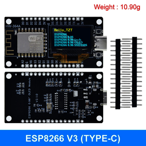 Scheda di sviluppo ESP8266 con porta seriale CH340G modulo WiFi Nodemcu da 0.96 pollici e Display OLED 128x64