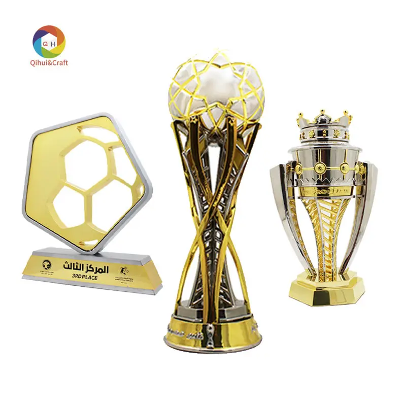 Trofeos de Copa de Liga de Campeones creativos de diseño de fabricante Trofeos de recuerdo deportivos personalizados