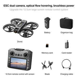 Yeni Drones S156 FPV GPS akıllı aşağıdaki ESC çift kamera optik akış gezinip fırçasız güç 12.5cm büyük ekran uzaktan kumanda - Product Image 4