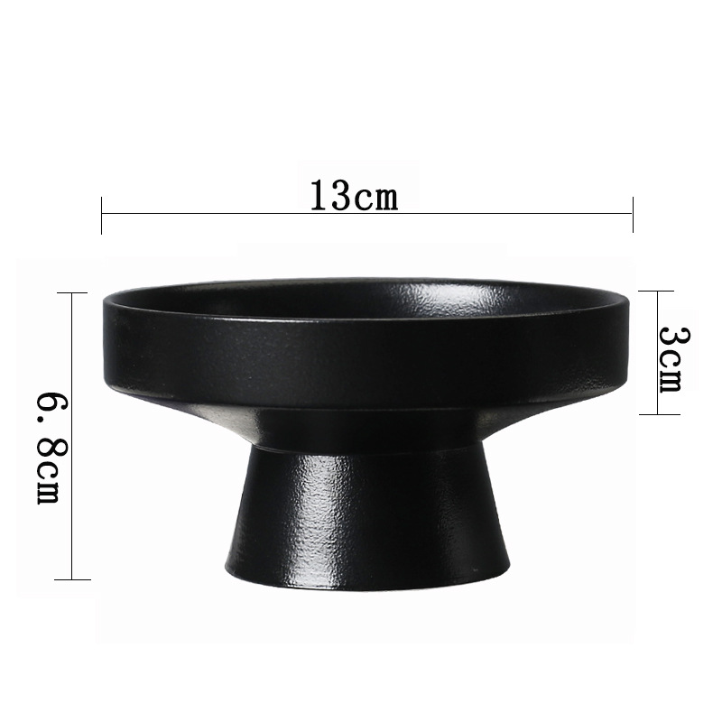 High footed fruit platter black (code-2)