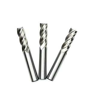 Single Edge Milling <strong>Cutter</strong> HSS 4 Flute Straight Shank CNC Cutting Tools Square End Mill - Product Image 2