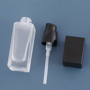 Wholesale Foundation Colored Frost 30ml Glass Cosmetic Package Empty Cream Pump Bottle - Product Image 5