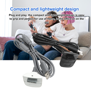 Black 6FT Charging Cable for <strong>Xbox</strong> <strong>360</strong>, USB Charging Cable Compatible with Microsoft <strong>Xbox</strong> <strong>360</strong>, Slim Wireless Game Controllers - Product Image 3