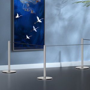 Chất lượng cao Bảo tàng triển lãm nghệ thuật rào cản stanchions hàng đợi đứng dây cực rào cản kiểm soát đám đông rào cản - Product Image 6