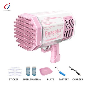 Chengji kabarcık tabancası roket 69 delik sabun kabarcıklar makine oyuncak çocuklar oynarken elektrik aydınlatma kabarcık makineli tüfek ile 69 delik - Product Image 4