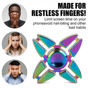 Cầu Vồng Kim Loại Tốc Độ Cao Ngón Tay Spinners Mát Tay Đồ Chơi Cho Người Lớn Và Thanh Thiếu Niên Căng Thẳng Cứu Trợ Và Lo lắng Quà Tặng - Product Image 2