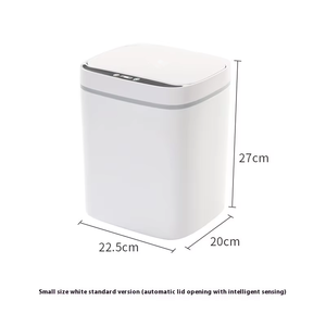 16Lインテリジェントセンサーフリップトップスタンディングゴミ箱カスタムロゴ付きスクエアプラスチック蓋静かな家庭用ギフト用 - Product Image 5