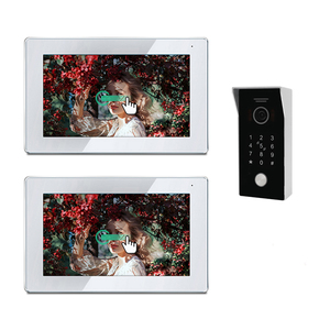 Sistema de intercomunicación para el hogar, sistema de desbloqueo de código de acceso con tarjeta, timbre de puerta, cámara de vídeo, 1080p, 10 pulgadas - Product Image 2