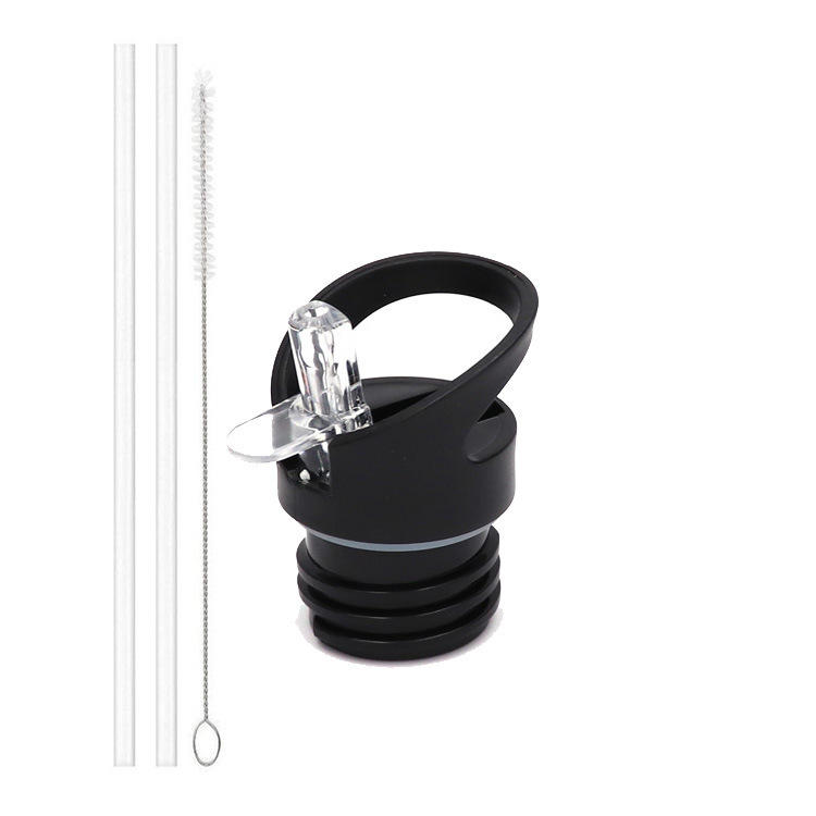 Polypropylene-black lid-transparent straw cover