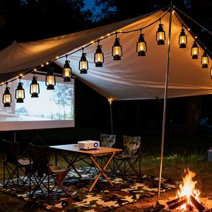 מנורת קרוסין בסגנון וינטג 'המדמה הוביל אורות מחרוזת חיצונית אורות עבור חצר ומחנאות קישוטי - Product Image 2