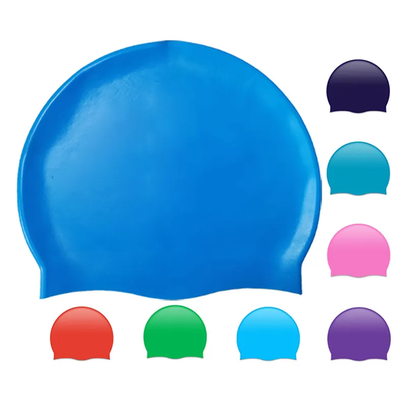 Hombres Mujeres Extra Large Dome Bulk Swim Pool Beach Hat Big Bathing Silicone Swimming Caps