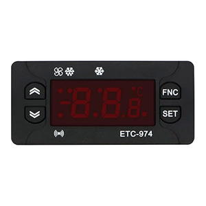 ETC-974 цифровой контроллер температуры микрокомпьютер термостат холодильная сигнализация 220 В NTC датчик, Black5 - Product Image 5