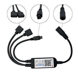 4-контактный RGB контроллер для светодиодных лент, 5-24 В постоянного тока, беспроводной инфракрасный пульт дистанционного управления через приложение - Product Image 2