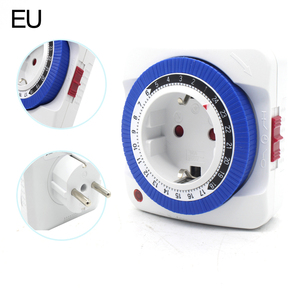 Eu Us 24 ore Timer presa di protezione programma meccanico a risparmio energetico interruttore Timer digitale spina presa a muro spina Timer - Product Image 3
