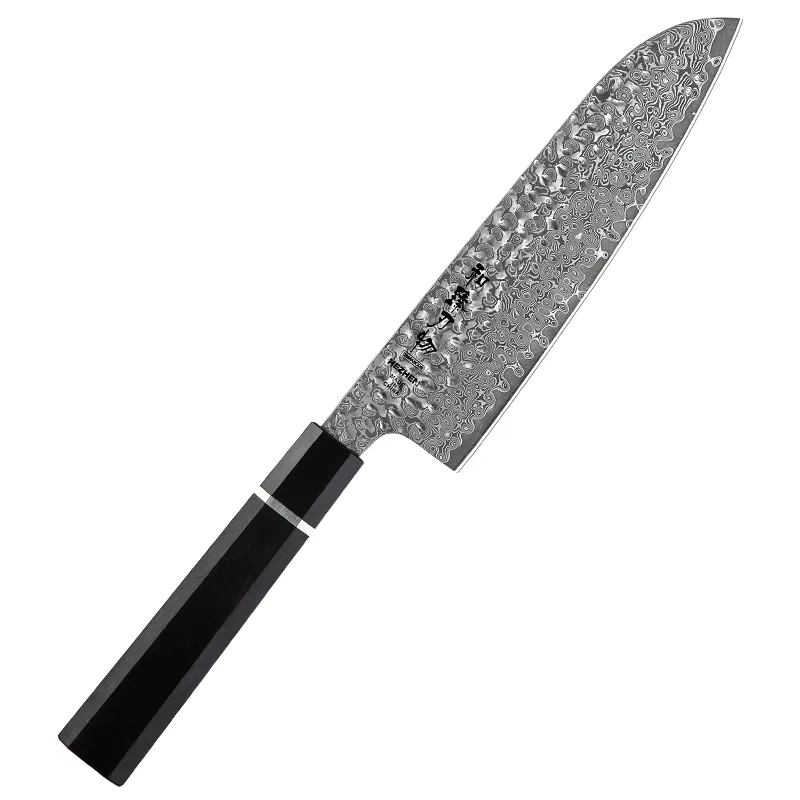 Grandsharp — couteau Santoku japonais fait à la main, 7 pouces, personnalisé, en acier inoxydable