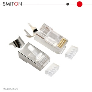 Shenzhen produttore Cat7 RJ45 Ethernet 8 p8c scudo connettore applicazione di rete con materiale alloggiamento PC - Product Image 5