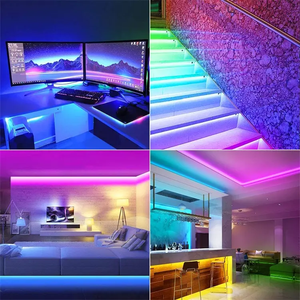 RGBW RBGIC RGBCCT Dream Color SMD Wifi <strong>LED</strong> Strip Light 24V Smart <strong>LED</strong> Strip <strong>Without</strong> Remote With Music Sync Time Setting