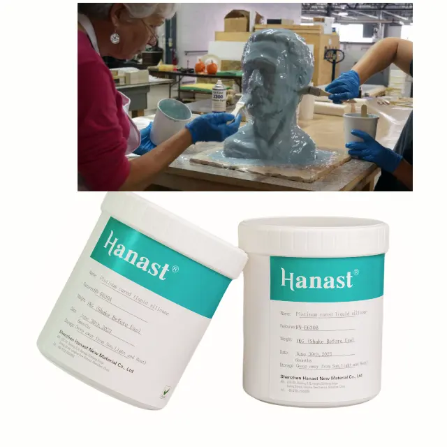 Hanast Shore 25 Silicone liquido di gomma di Silicone liquido Non tossico di alta qualità per la muffa generale