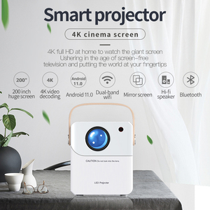 Yineleme CY303 akıllı taşınabilir mini projektör motorlu düzeltme hd-mi 5g WiFi ile çocuklar projektör - Product Image 4