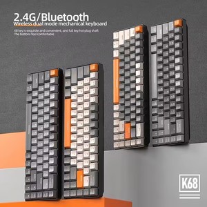 K68 <strong>Customized</strong> RGB Wireless Mechanical <strong>Keyboard</strong> 68 Keys <strong>for</strong> Desktop Tablet Notebook <strong>Computer</strong> Gaming - Product Image 3