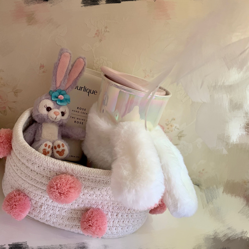 Pink Pom-Pom Small Size 20*15*9