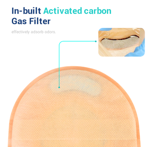 BLUENJOY peralatan medis, kantong kolostomi dapat dikeringkan satu bagian dengan penutup perekat dan Filter arang, tas Ostomy karbon - Product Image 4