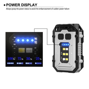RICHALL özel LOGO EDC el feneri anahtarlık meşale ışık taşınabilir cep USB şarj edilebilir küçük anahtarlık Mini LED el fenerleri - Product Image 2