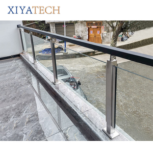 XIYATECH, современный дизайн, бескаркасные балюстрады, поручни, балконы, алюминиевые лестничные перила, напольные полы для виллы, 15-30 дней - Product Image 1