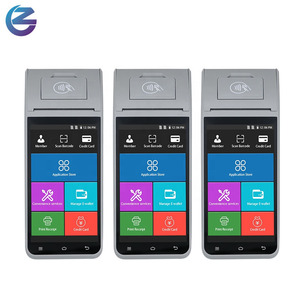 Handheld <strong>PDA</strong> 4G <strong>Android</strong> POS System Device with Receipt Printer NFC Card Reader Barcode <strong>Scanner</strong> for Parking Bus Tickets - Product Image 1