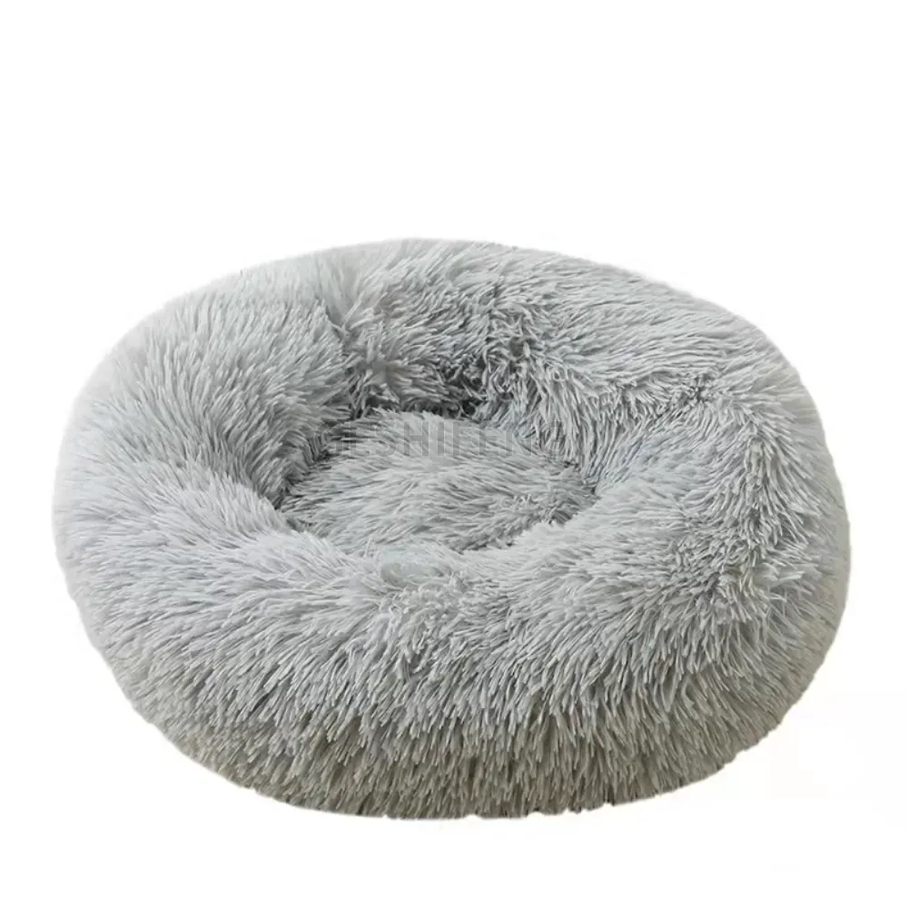 Ronde Pluche Hond Bed Luxe Hond Bed Huisdier Nest Pluche Ronde Teddy Zachte Matras