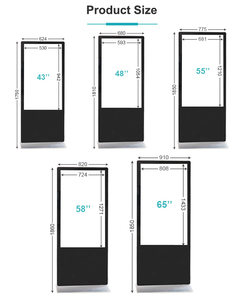 43 Inches <strong>Digital</strong> Interactive Touch Display Advertising Media Player Totem Vertical Led Signage Display Player Totem - Product Image 4
