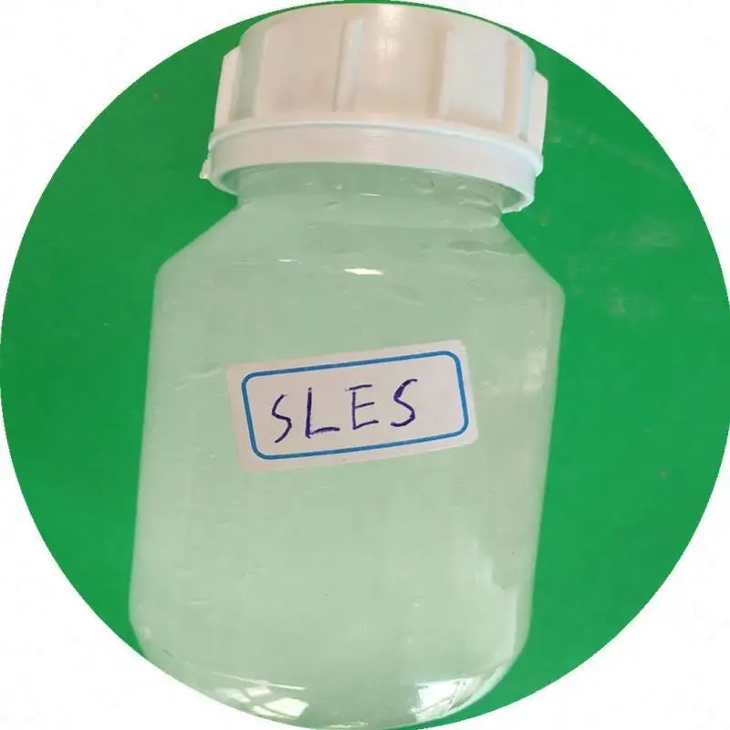 Gran oferta de etil lauril sulfato de sodio 70%, baja irritación de la piel y materias primas biodegradables listas, surfactante aniónico fuerte