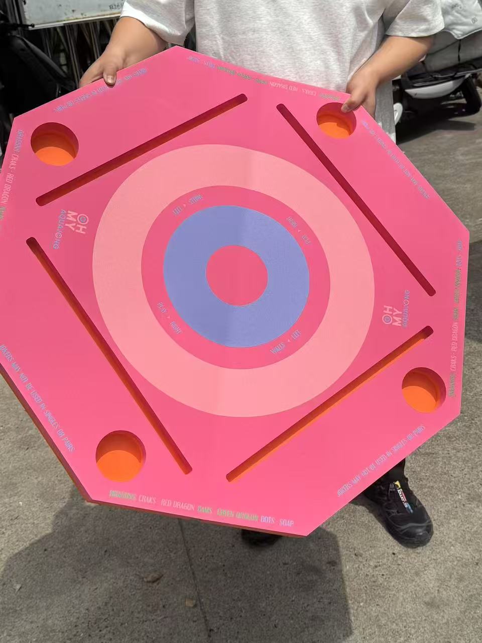 Hot Pink Floating Mahjong Table