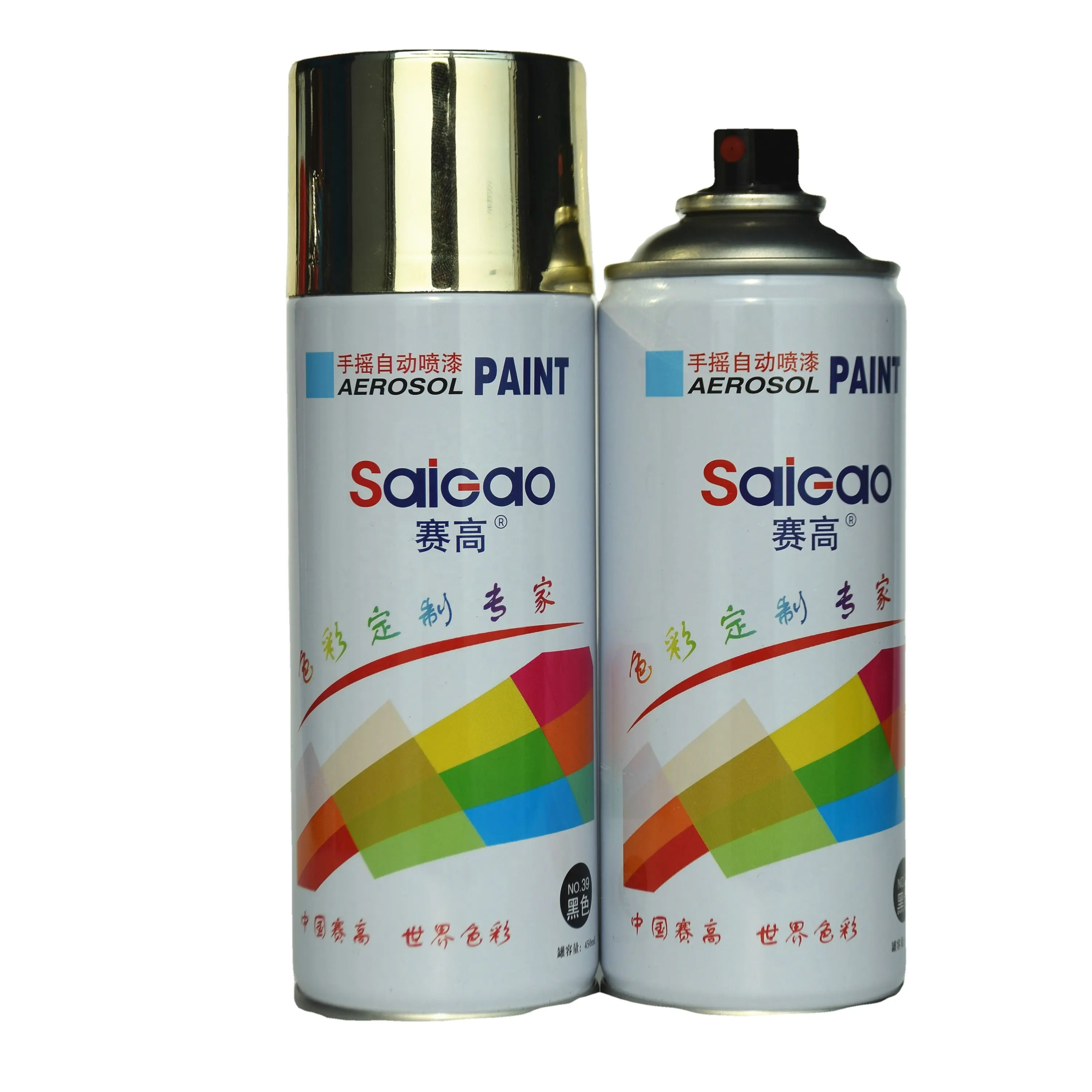 Saigao OEM pintura en aerosol 450mL capa transparente pinturas en aerosol